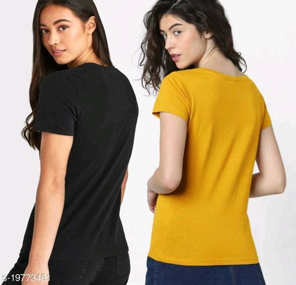 Pack of 2 Typography Conversation Tshirts - S