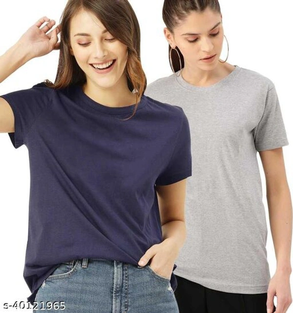 Cotton T Shirt Combo Of 2 - M