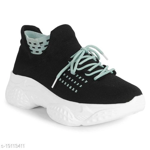 Women's Black Sports Shoes - 3