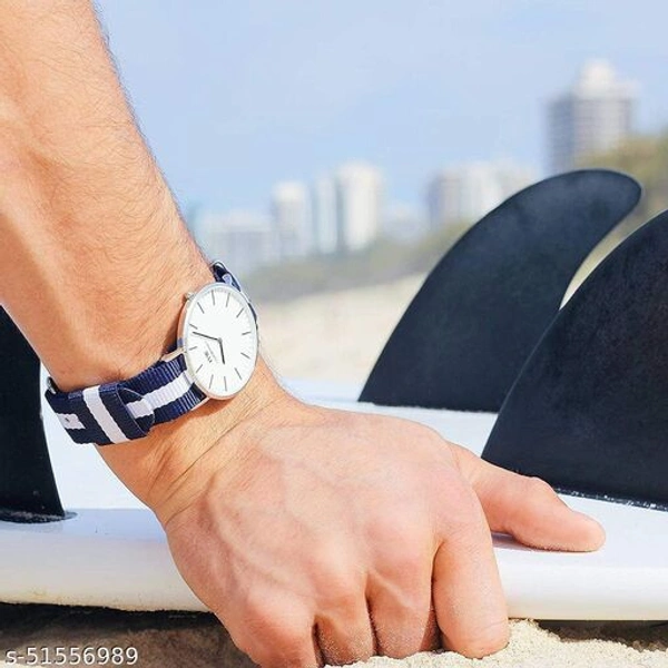 Thin Belt Men Watch - free size