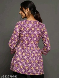 YSS Cotton Women Top  - M, Violet Eggplant