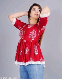YSS Pretty Sensational Women Tops & Tunics - S, Red