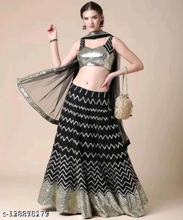 YSS woman's Lengha choli set with beautiful design & new color collection - Free Size
