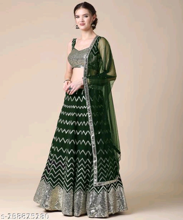YSS woman's Lengha choli set with beautiful design & new color collection - Free Size