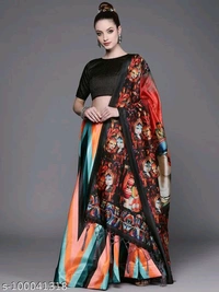 YSS Bandhani PRINTED lehenga - Free Size