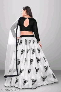 YSS Women's new arrival latest design embroidered work net lehenga choli with dupptta  - Free Size