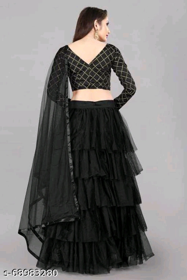 YSS Women Lehenga  - Free Size, Gray