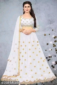 YSS Chitrarekha Superior Women Lehenga - Semi Stitched, Navy Blue