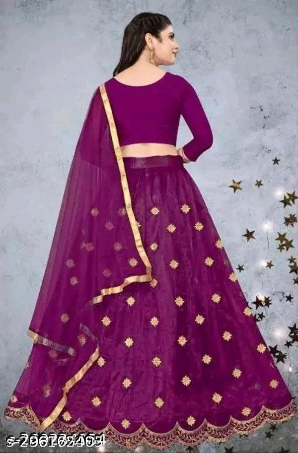 YSS Chitrarekha Superior Women Lehenga - Semi Stitched, Purple