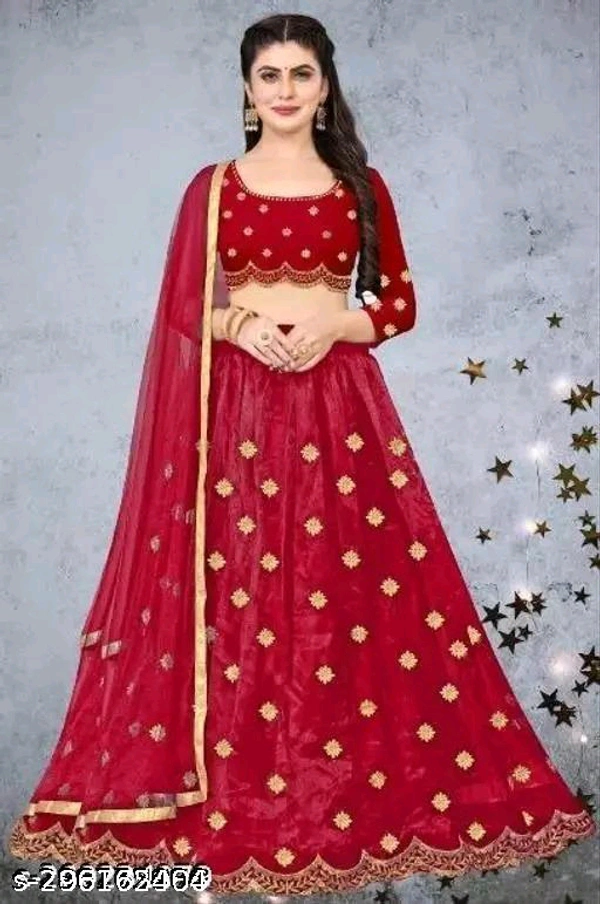 YSS Chitrarekha Superior Women Lehenga - Semi Stitched, Red