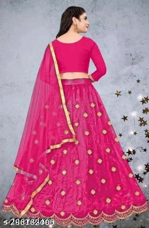 YSS Chitrarekha Superior Women Lehenga - Semi Stitched, Pink Flamingo