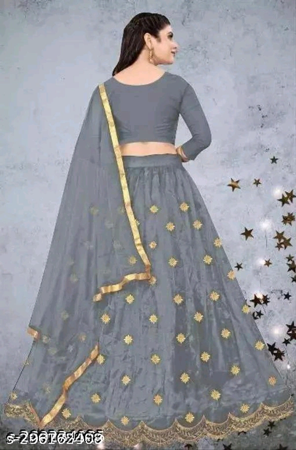 YSS Chitrarekha Superior Women Lehenga - Semi Stitched, Gray