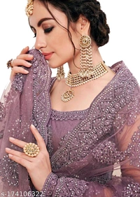 YSS Wondor Chain Cording Lehenga Choli ( Semi Stitched ) - Free Size