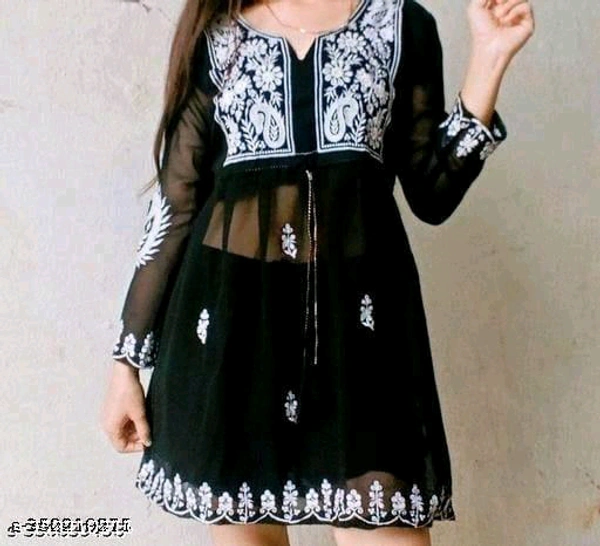 YSS Pretty Designer Women Tops & Tunics - M, Black
