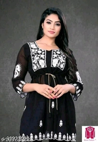 YSS Pretty Designer Women Tops & Tunics - M, Black