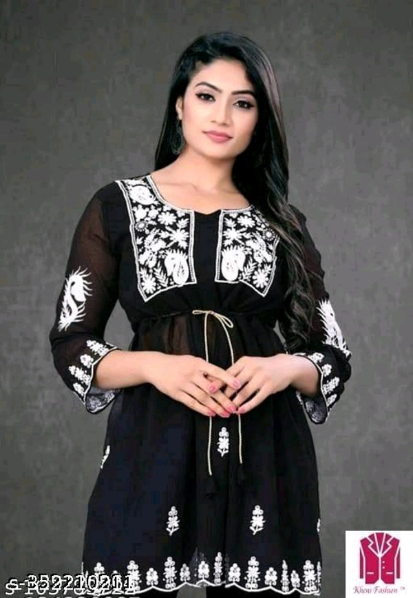 YSS Pretty Designer Women Tops & Tunics - M, Black