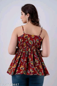 YSS Women Designer TOP - L, Red