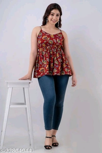 YSS Women Designer TOP - M, Red