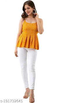YSS yellow bandej top With Real Images  - XS