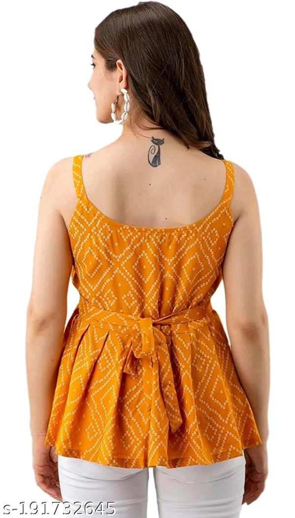 YSS yellow bandej top With Real Images  - XS
