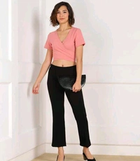 YSS WOMEN FANCY CROP TOP ( Lycra ) - XS