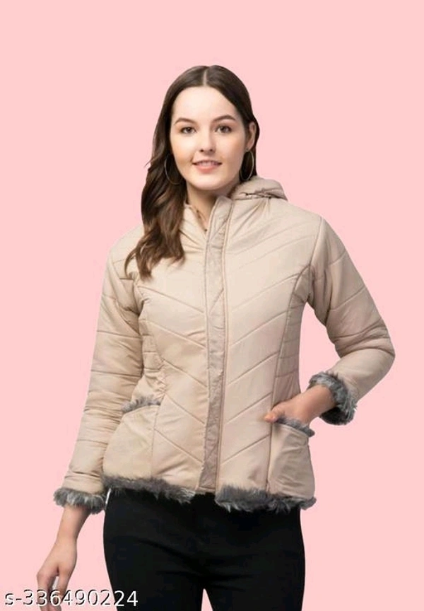 Yss Women Winter Jacket With Hood - Pink, Mona Lisa