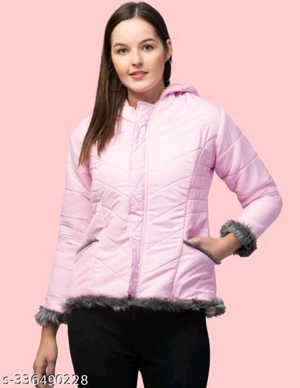Yss Women Winter Jacket With Hood - Pink, Mona Lisa