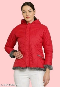 Yss Women Winter Jacket With Hood - Pink, Mona Lisa