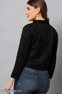 Yss Stylish Women Jacket And Waistcoat  - Black, XXL