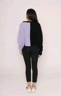 YSS Premium Quality Women/girl Sweater - Free Size, Purple and Black