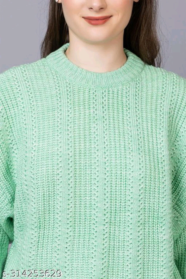 YSS  Women’s 100% Wool Pullover Sweater Regular Fit for Winter Wear  - M