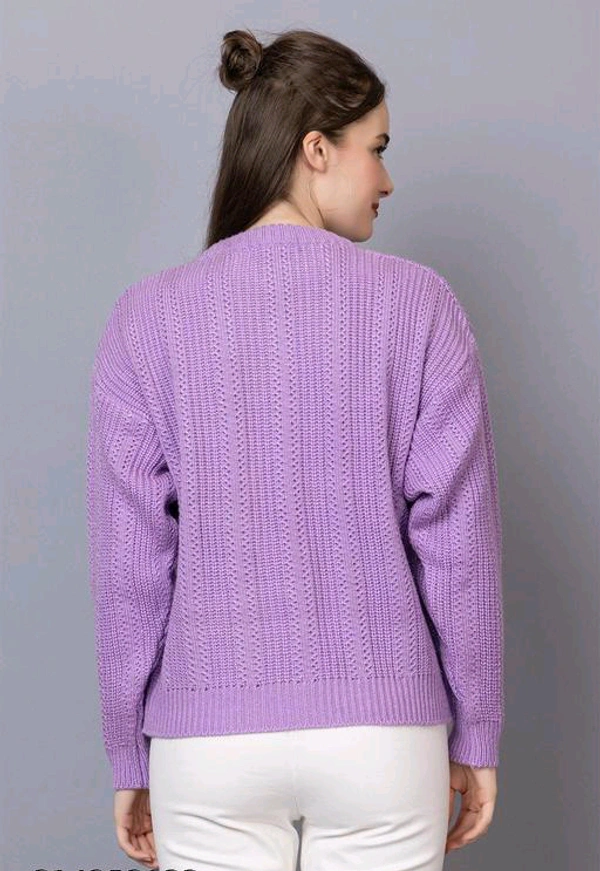YSS  Women’s 100% Wool Pullover Sweater Regular Fit for Winter Wear  - S