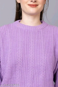 YSS  Women’s 100% Wool Pullover Sweater Regular Fit for Winter Wear  - S