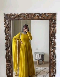 YSS Pretty Designer Women Gowns - XS, Yellow