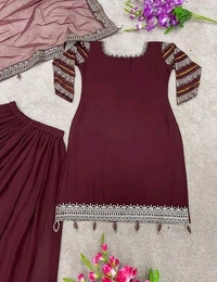 YSS Attractive Georgette Sharara - Free Size