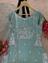 YSS Georgette Designer Kurta Set With Dupatta  - XXl