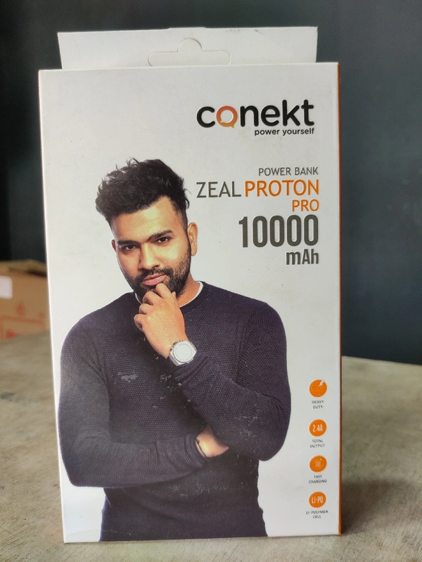 Conekt Power Bank Zeal Production Pro 10000mah - carbon black, easy to carry