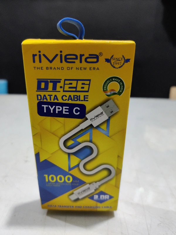 Riviera Type C Charger Cable - white