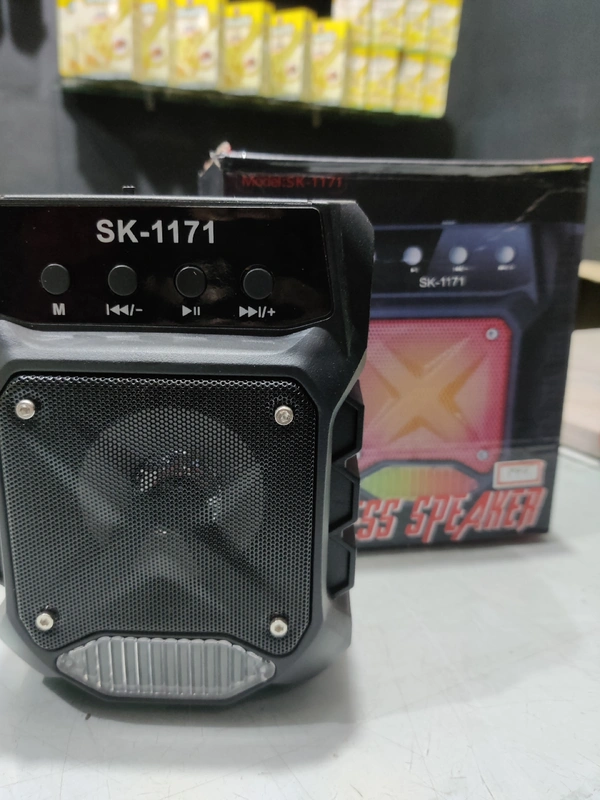 Mini Bluetooth Speaker With Mic - black