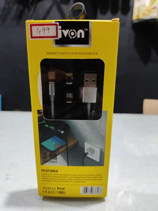 Ivon Magnetic 3 In 1 Charging Cable