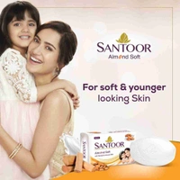 Santoor Sandal & Almond Milk Soap (4 × 125 g)
