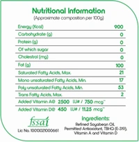 Fortune Refined Soyabean Oil Pouch (1 L)