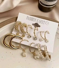 9 Pair of earring Trendy Combo Earring set For Beautiful women
Name: 9 Pair of earring Trendy Combo Earring set For Beautiful women
Base Metal: Alloy