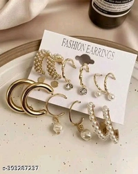 9 Pair of earring Trendy Combo Earring set For Beautiful women
Name: 9 Pair of earring Trendy Combo Earring set For Beautiful women
Base Metal: Alloy