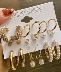 9 Pair of earring Trendy Combo Earring set For Beautiful women
Name: 9 Pair of earring Trendy Combo Earring set For Beautiful women
Base Metal: Alloy
