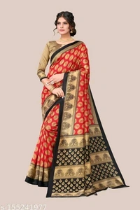 Women's Art Silk Kamamkari Printed Saree with Blouse Piece  
Name: Women's Art Silk Kamamkari Printed Saree with Blouse Piece  
Saree Fabric: Art Silk
Blouse: Running Blouse
Blouse Fabric: Art Silk
Pattern: Zari Woven
Blouse Pattern: Zari Woven
