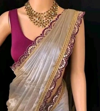 jimmi choo Organza Saree
