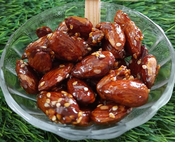 Sesame Honey Almonds - 220 Gms