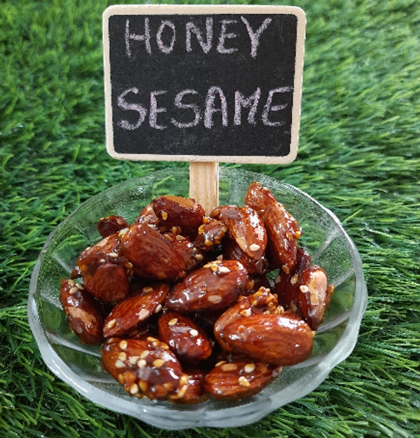Sesame Honey Almonds - 220 Gms