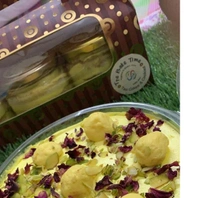 Rasmalai Glass Jar